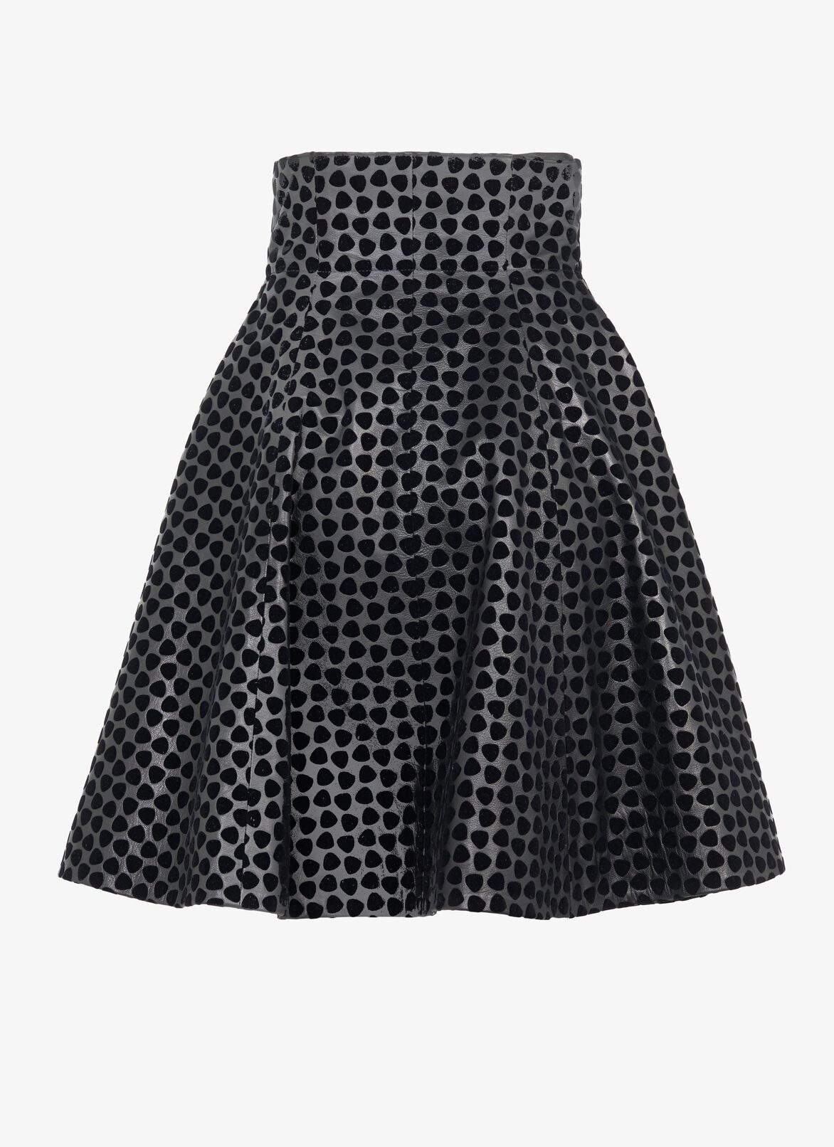 Wrap-Front Lambskin Skirt ALAÏA BLACK WRAP-FRONT LAMBSKIN SKIRT